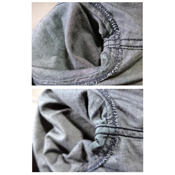 Sisley Women XS Cotton Denim Blouse - Picture 16 of 16